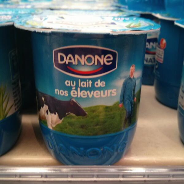 Scandale sanitaire : Danone fait des yaourts avec du lait d'éleveur. Beurk