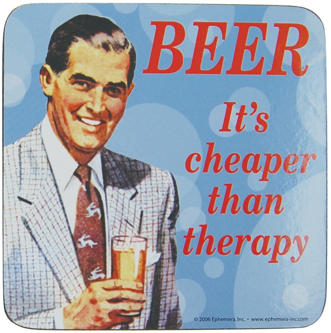 Info pratique : La bière est moins chère qu'une thérapie. Et plus efficace? height=
