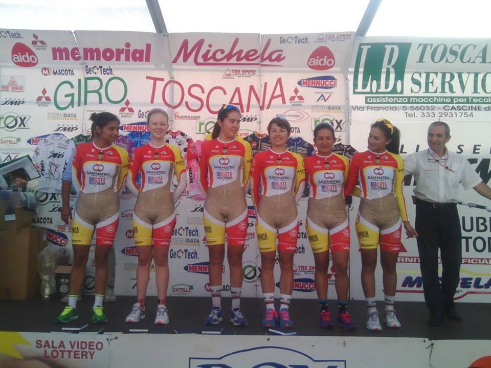 L'équipe féminine colombienne de cyclisme 
