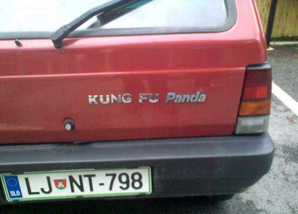 Une Fiat Panda, ça ne ressemble à rien. En revanche, une Kung Fu Panda, ça c'est la classe ! height=
