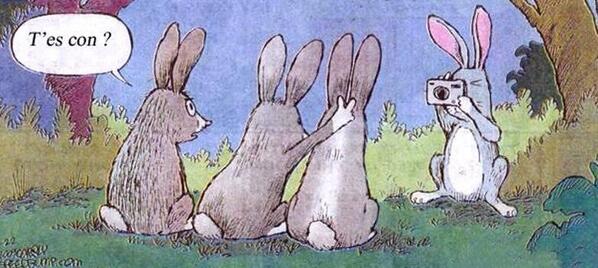 Les lapins aussi ont le droit d'être blagueurs! height=