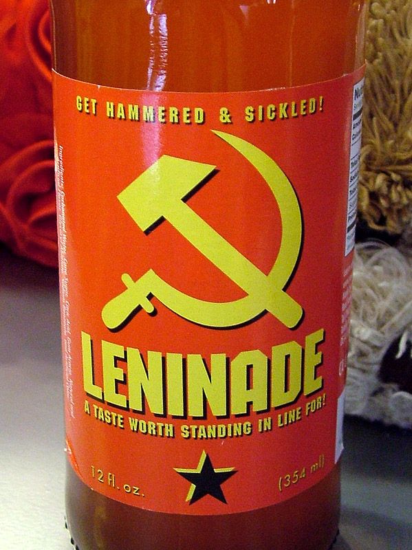 Nostalgique des années soviétiques ? Voici une boisson qui va vous ravir : la leninade. On ne sait pas si c'est fait avec du tchétchènes bio ou pas ! height=