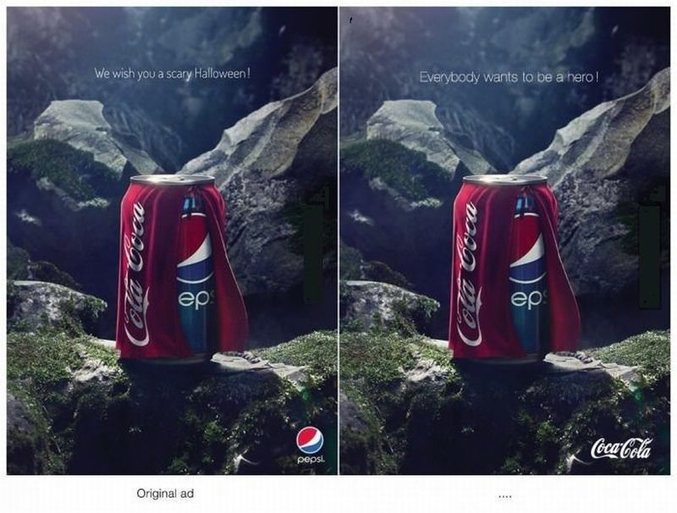 Quand Pepsi veut de moquer de Coca pour Halloween, Coca répond de la façon la plus intelligente du monde! height=