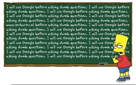 Avant de dire une connerie, il faut demander à Google ! N'est-ce pas Bart ?